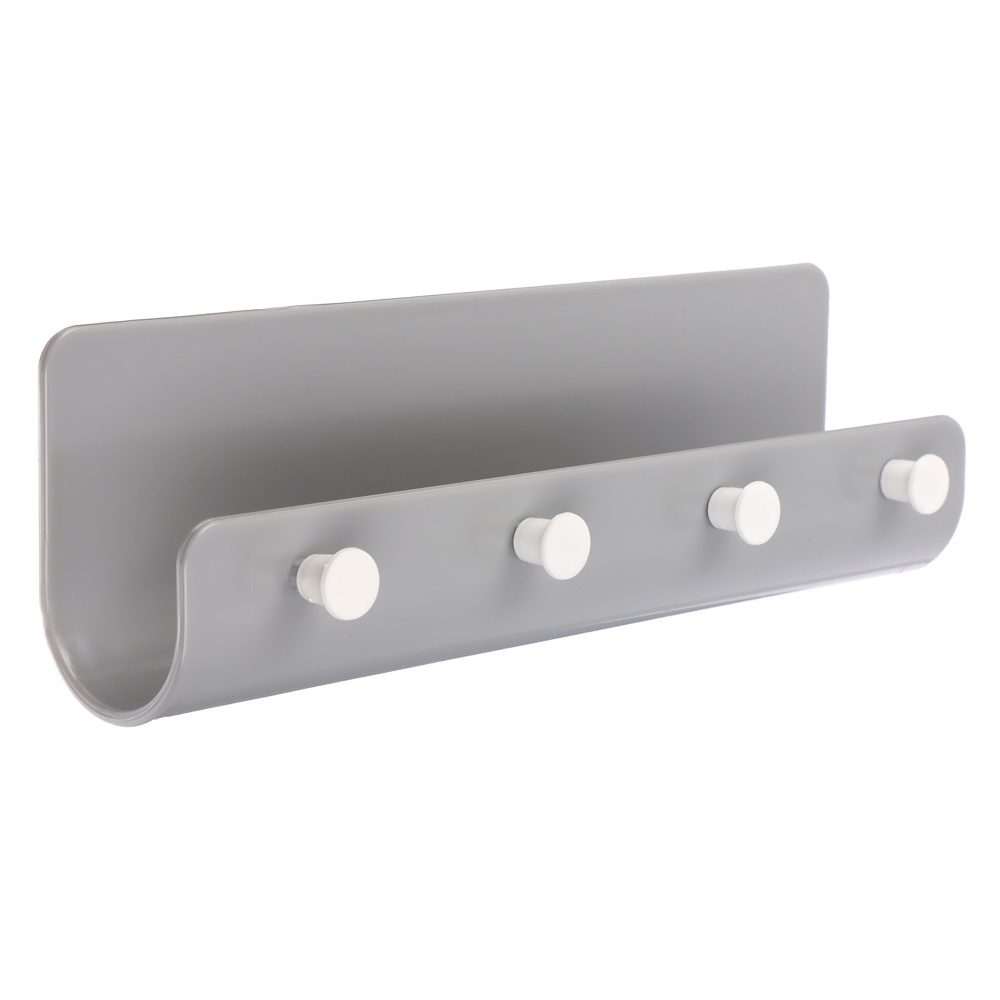 VETTA Планка с крючками, самоклеящаяся, 4 крючка, полистирол, 21,5х6,5х5 см, арт.№ 440-399