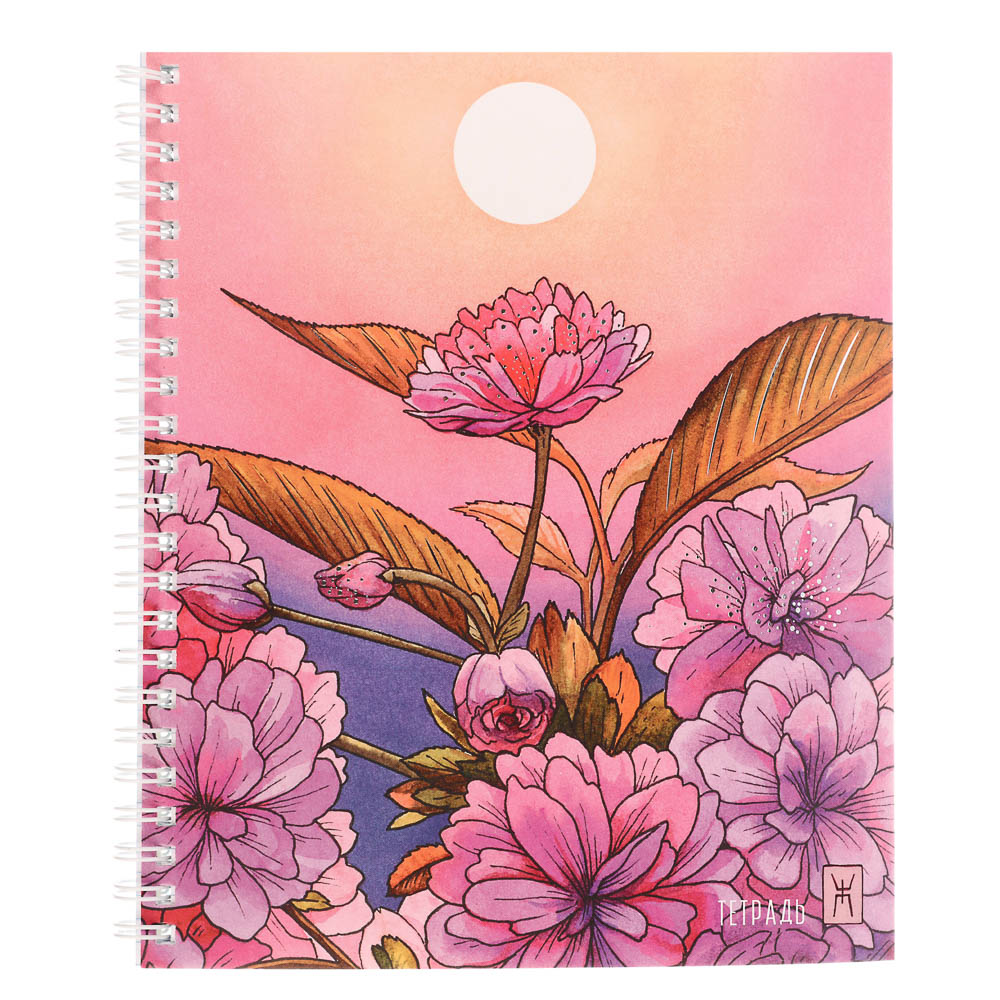 Тетрадь 80 л., А5, БЕЛЫЕ ЛИСТЫ, в клетку, обл.мел. картон, на спирали, микс, арт.№ 578-177