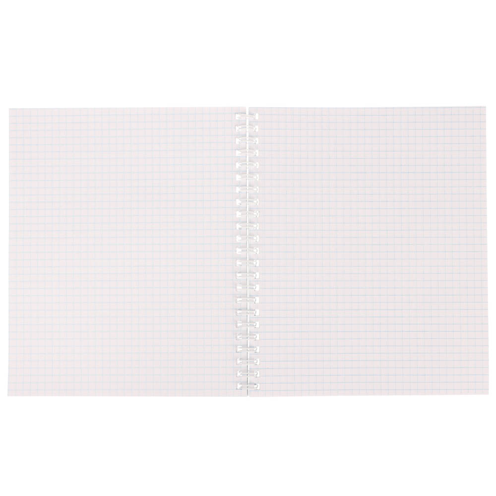 Тетрадь 80 л., А5, БЕЛЫЕ ЛИСТЫ, в клетку, обл.мел. картон, на спирали, микс, арт.№ 578-177