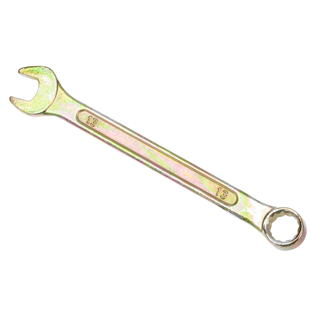 ЕРМАК Набор ключей рожково-накидных, 8 предм. 8-19мм, желтый цинк, арт.№ 736-079