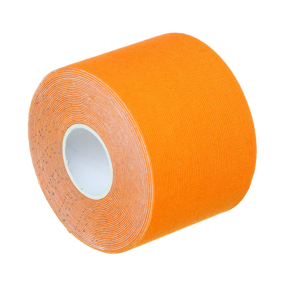 РЫЖИЙ Тейп-лента кинезиологическая, самоклеящаяся, хлопок, 5м x 5см, арт.№ 005-008