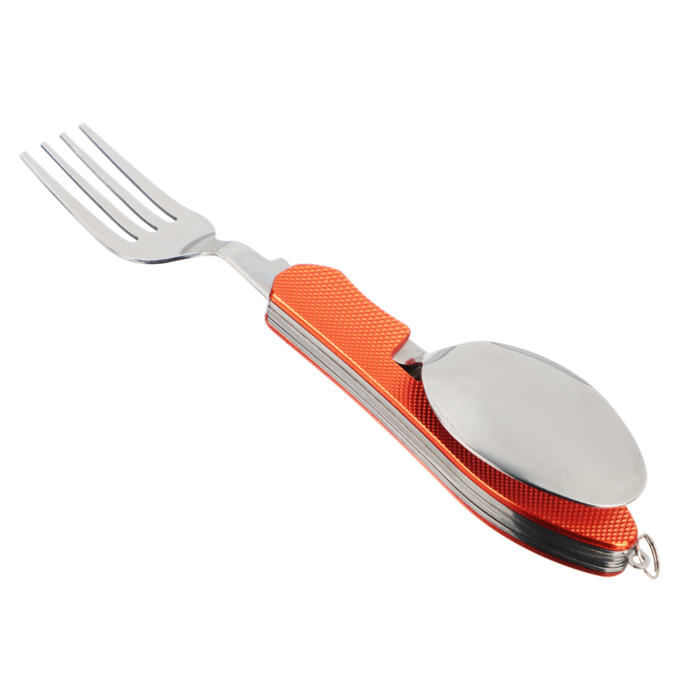 Набор туристический тм ЕРМАК, (нож, ложка, вилка, открывалка), нерж. сталь, арт.№ 118-135