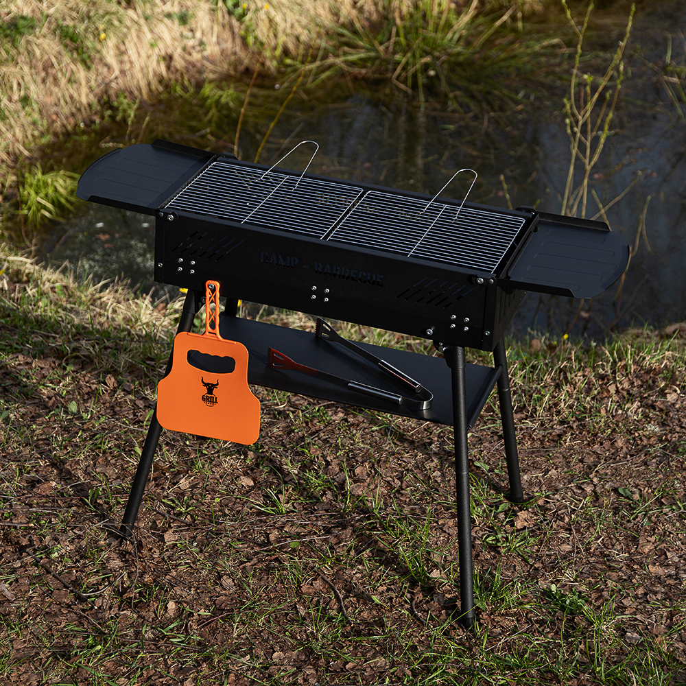 GRILLBOOM Мангал портативный складной, 110х75х30см, раб. поверх. 66х30см, арт.№ 103-004