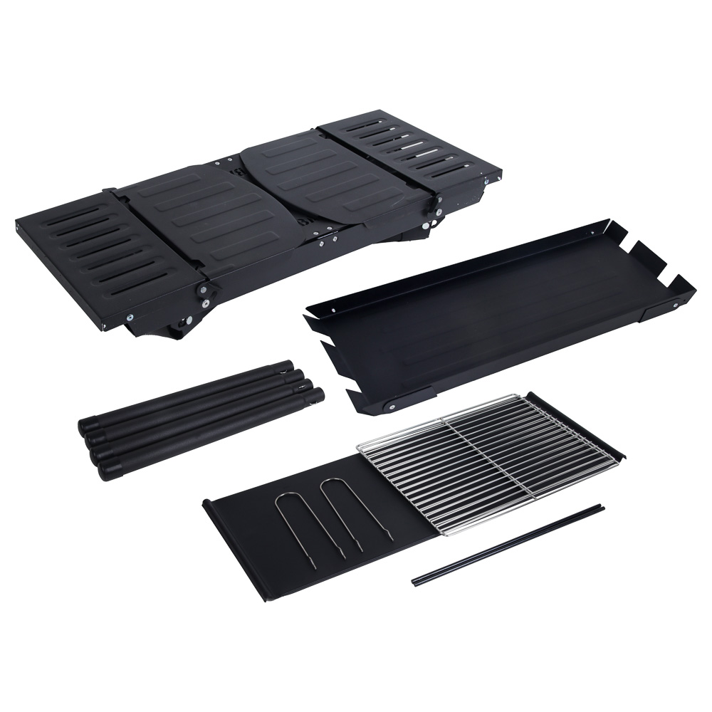 GRILLBOOM Мангал портативный складной, 110х75х30см, раб. поверх. 66х30см, арт.№ 103-004