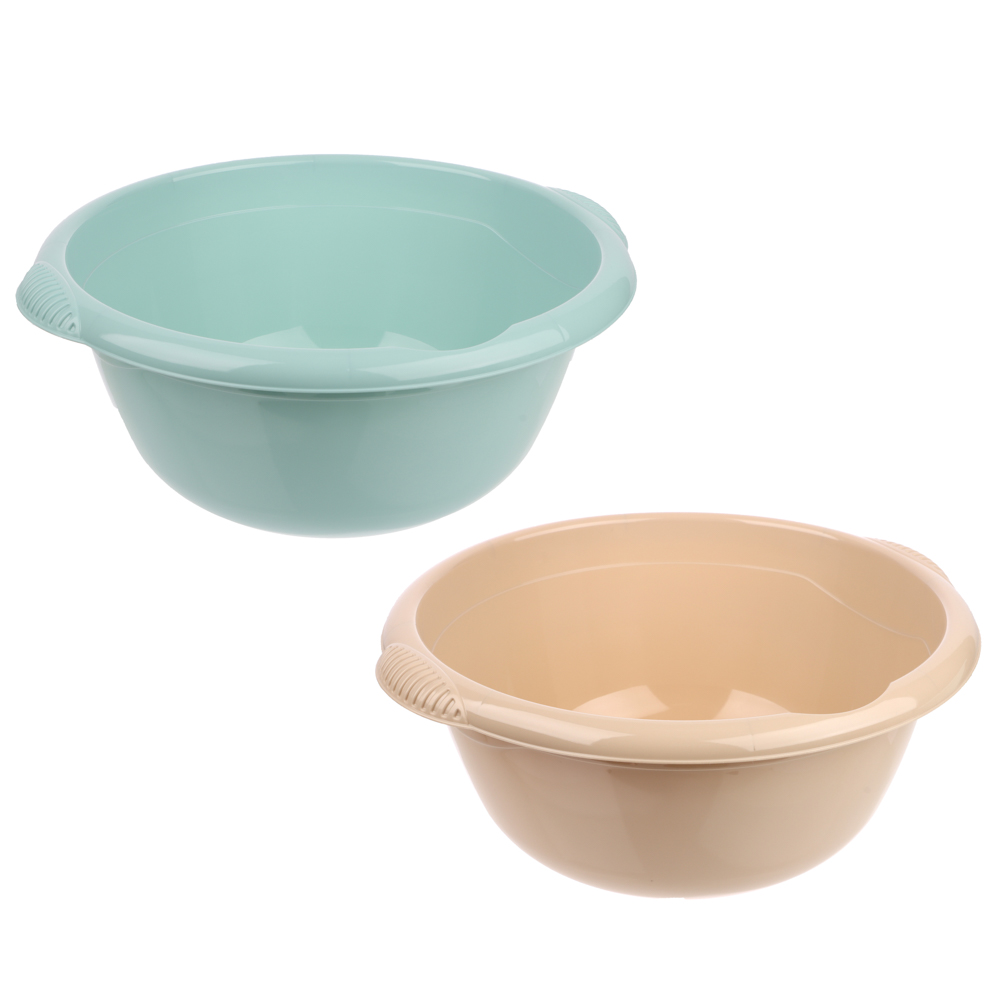 Таз 6,5 л цвет латте, морская волна, арт.№ 407-098