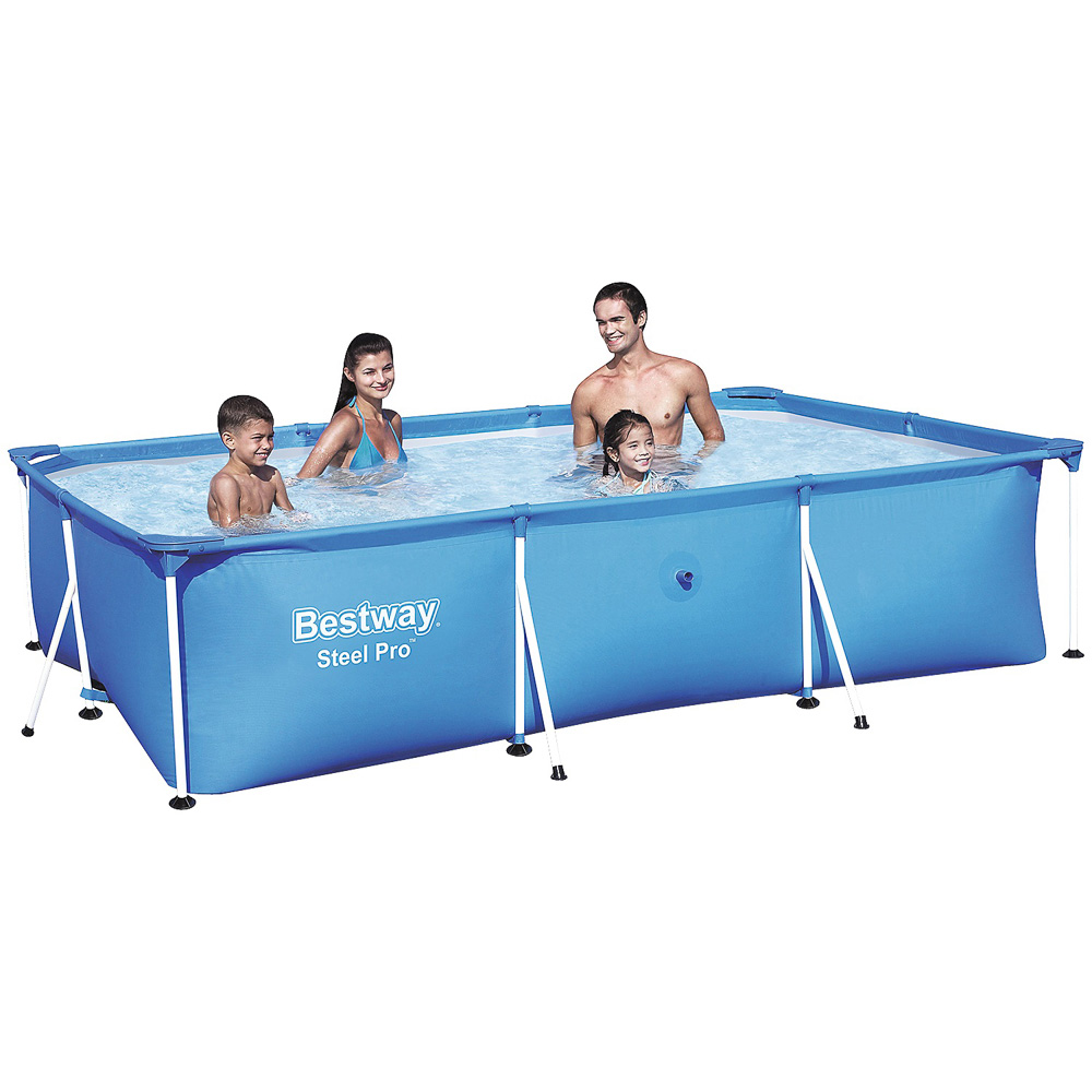 BESTWAY Прямоугольный бассейн, ПВХ, 300х201х66см, 3300л, 56404, арт.№ 107-203
