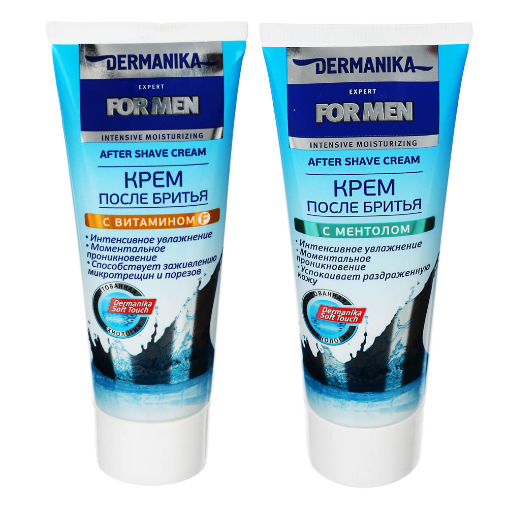 Крем после бритья DERMANIKA с витамином F, ментол , 75 мл, арт.№ 947-016