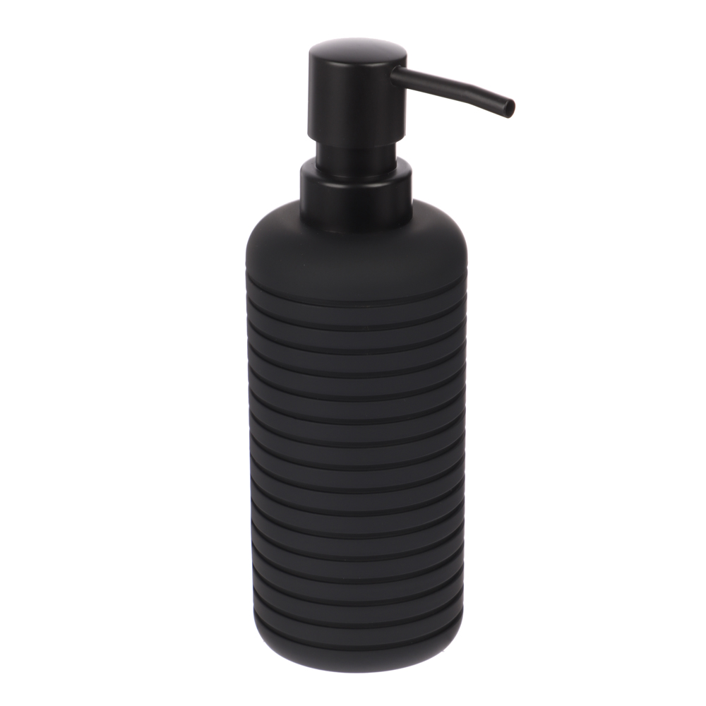 Дозатор жидкого мыла LAGO, чёрный, пластик, SWP-2410-BLK-01, арт.№ 463-548