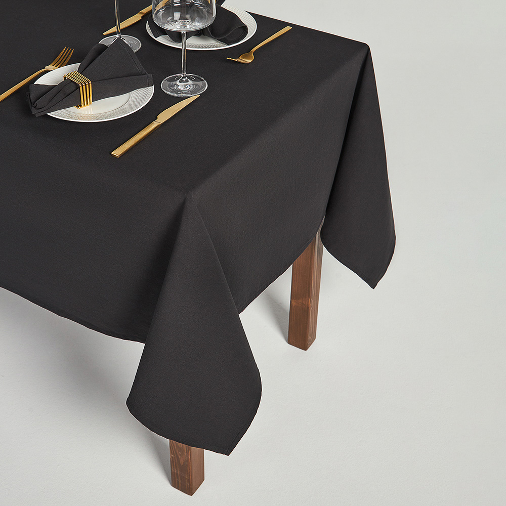 BY COLLECTION Black Line Скатерть текстильная, 140х200см, 100% хлопок, арт.№ 488-103