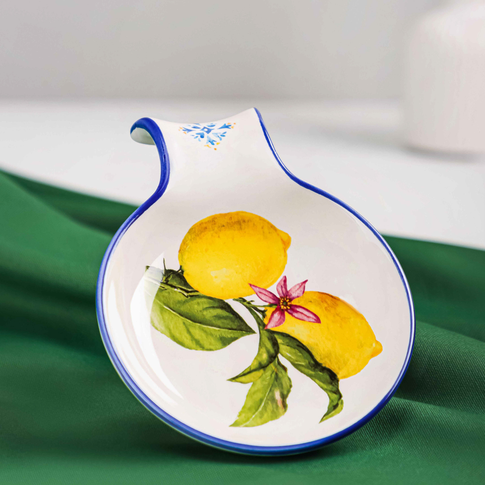 MILLIMI Лимоны Подставка для ложки, 15х11,5х2,5см, керамика, арт.№ 824-529