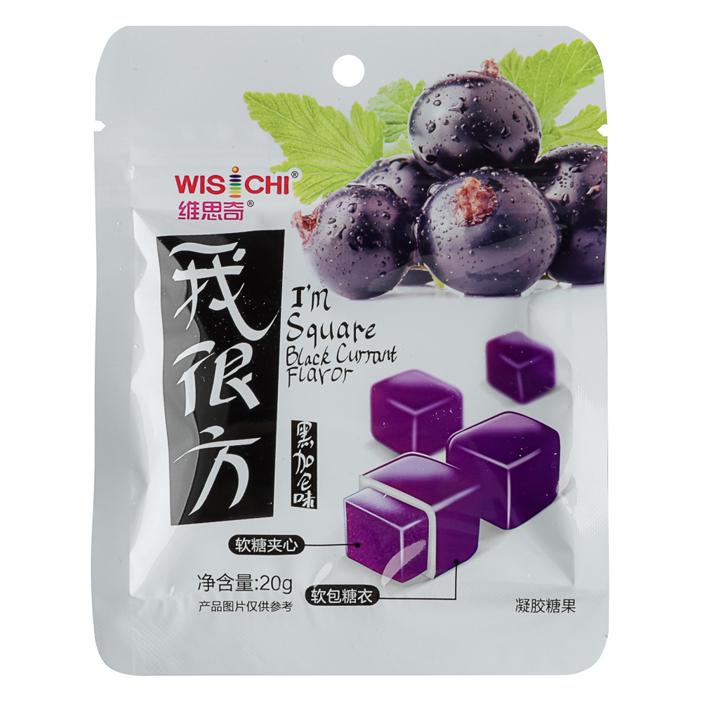 Мармелад жевательный "Смородиновые кубики", 20г., арт.№ 347-558