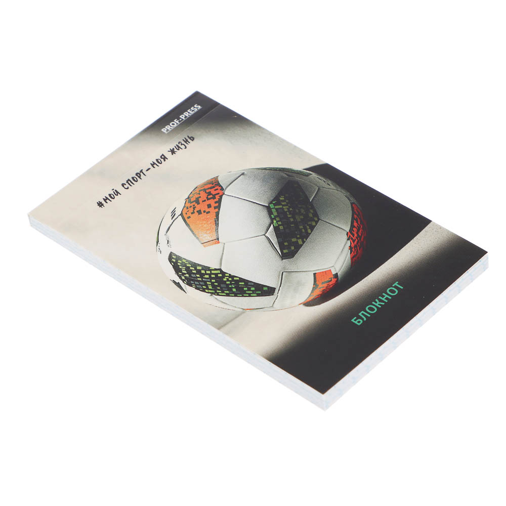 Блокнот А7, 48л, офсет, обложка картон, склейка, в ассортименте, арт.№ 540-019