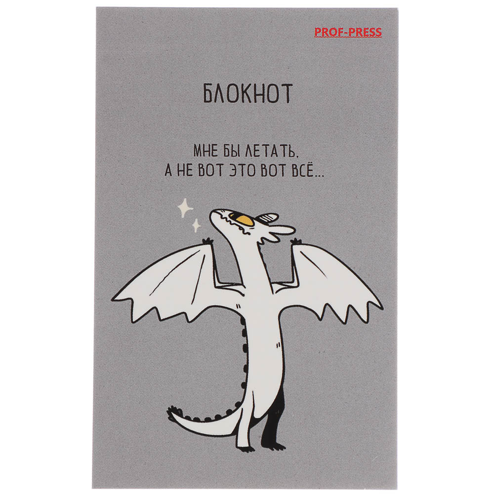 Блокнот А7, 48л, офсет, обложка картон, склейка, в ассортименте, арт.№ 540-019