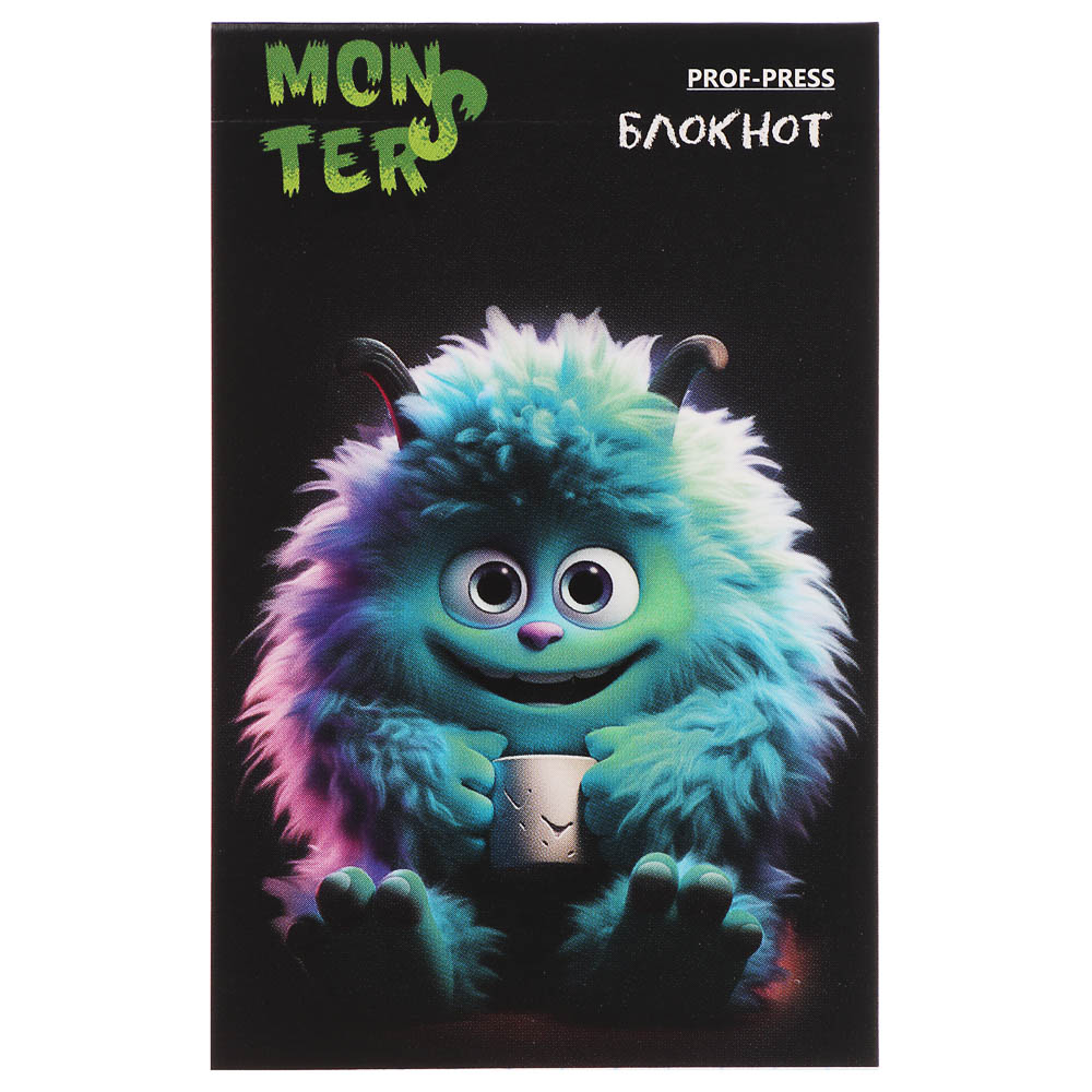 Блокнот А7, 48л, офсет, обложка картон, склейка, в ассортименте, арт.№ 540-019