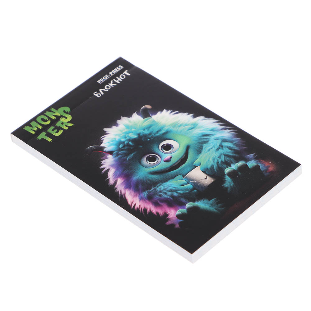 Блокнот А7, 48л, офсет, обложка картон, склейка, в ассортименте, арт.№ 540-019