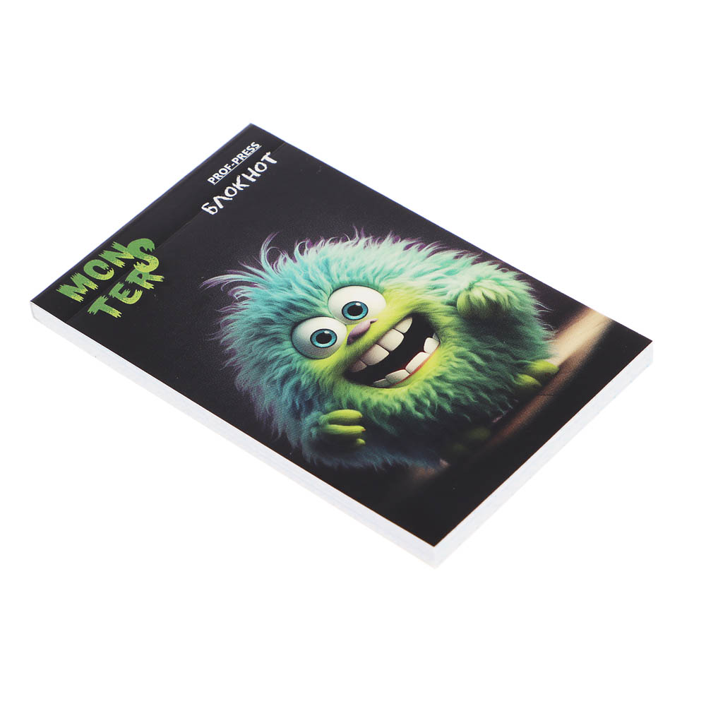 Блокнот А7, 48л, офсет, обложка картон, склейка, в ассортименте, арт.№ 540-019