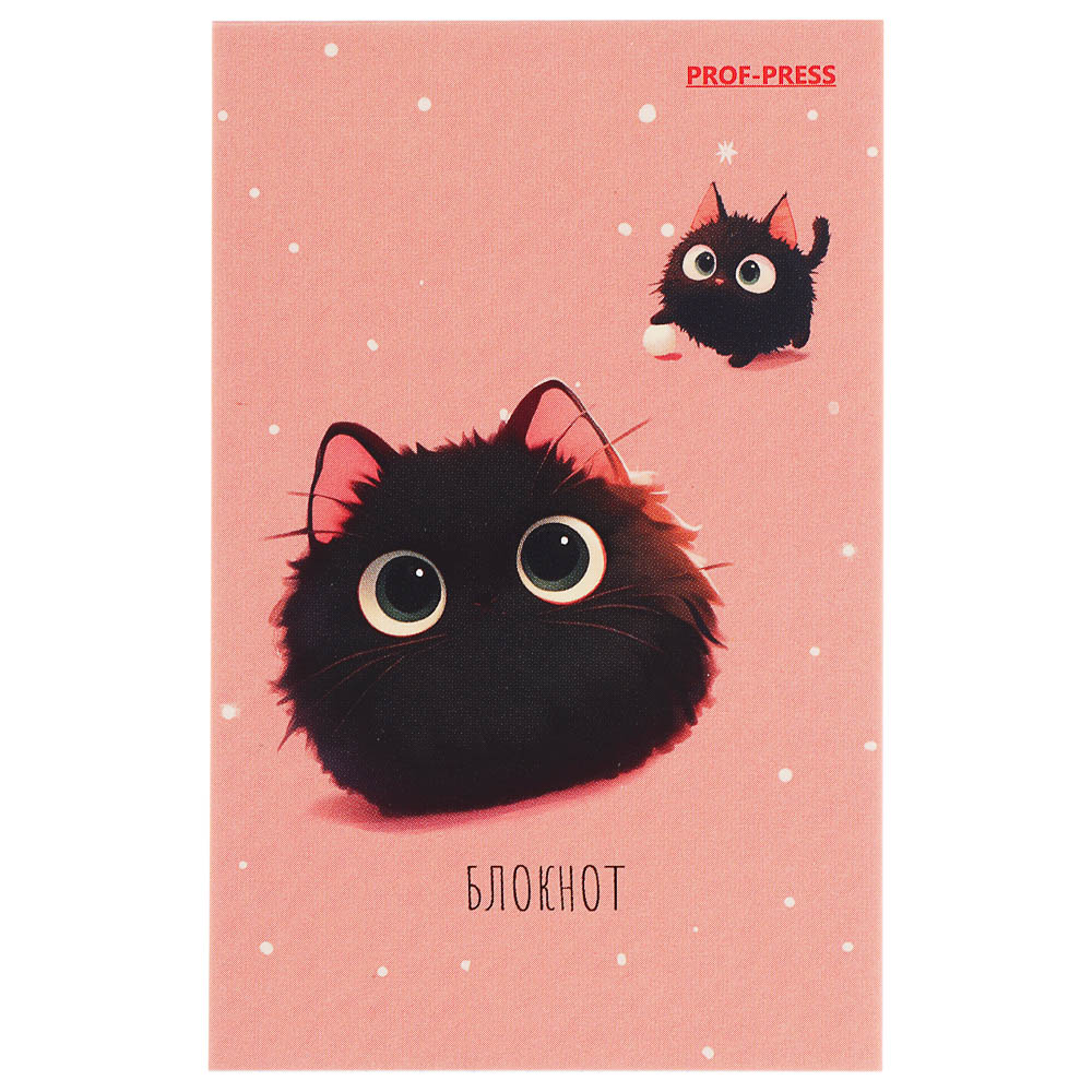 Блокнот А7, 48л, офсет, обложка картон, склейка, в ассортименте, арт.№ 540-019