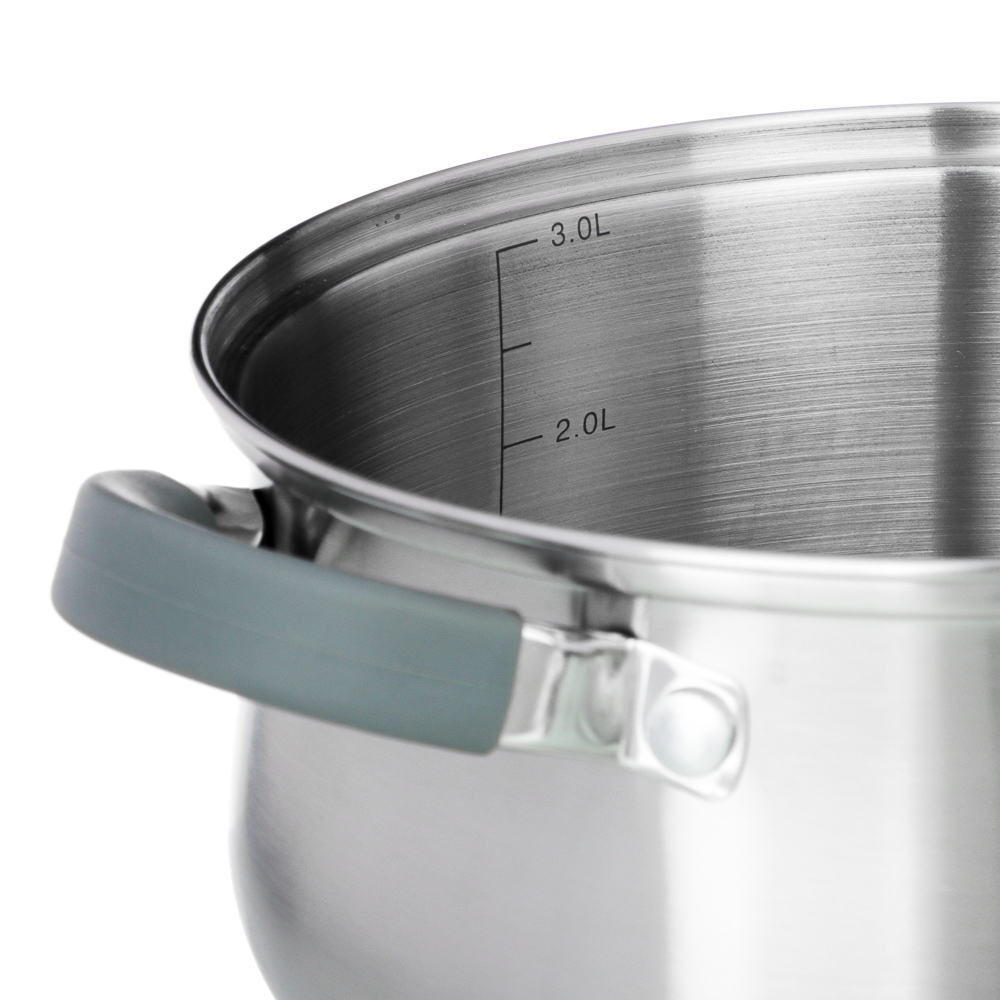 VETTA Вена Кастрюля 20х11,5см. 3,6л. со стекл. крышкой, индукция, арт.№ 822-064