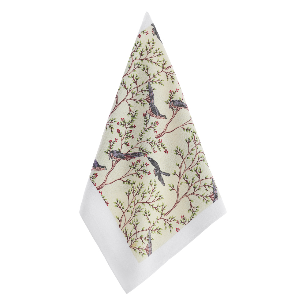 PROVANCE Birds Полотенце кухонное махровое, 38х63см, 50% полиэстер, 42% хлопок, 8% вискоза, арт.№ 434-169