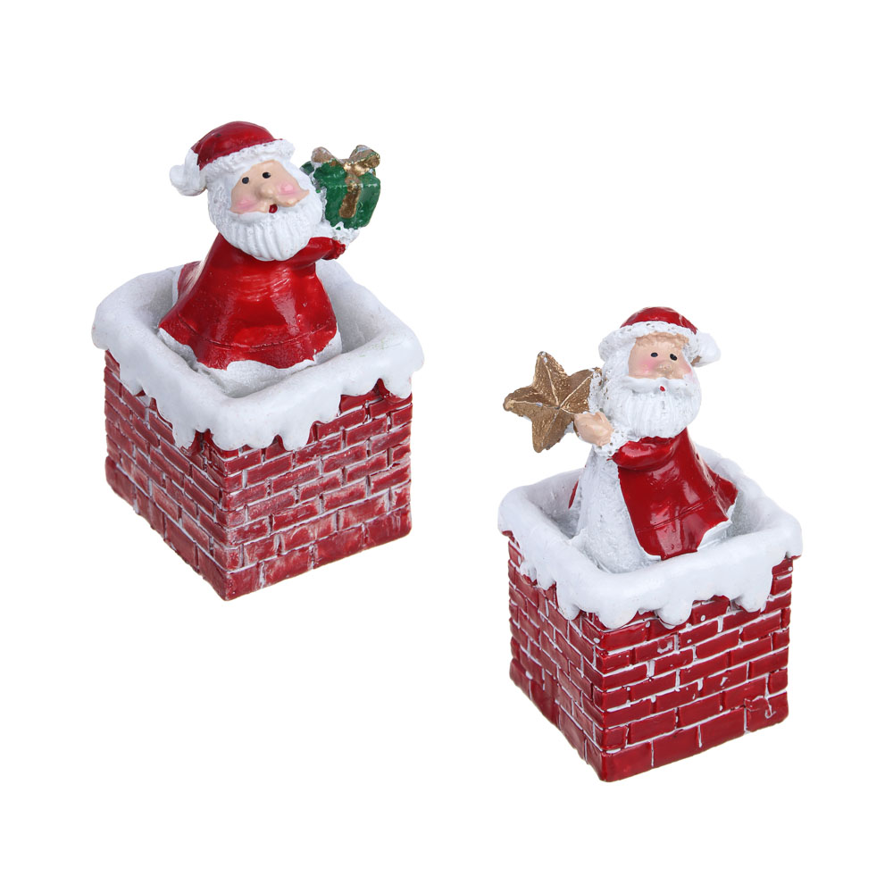 СНОУ БУМ Сувенир новогодний, 4,2х4х6,9 см, полистоун, 2 дизайна, арт.№ 396-046