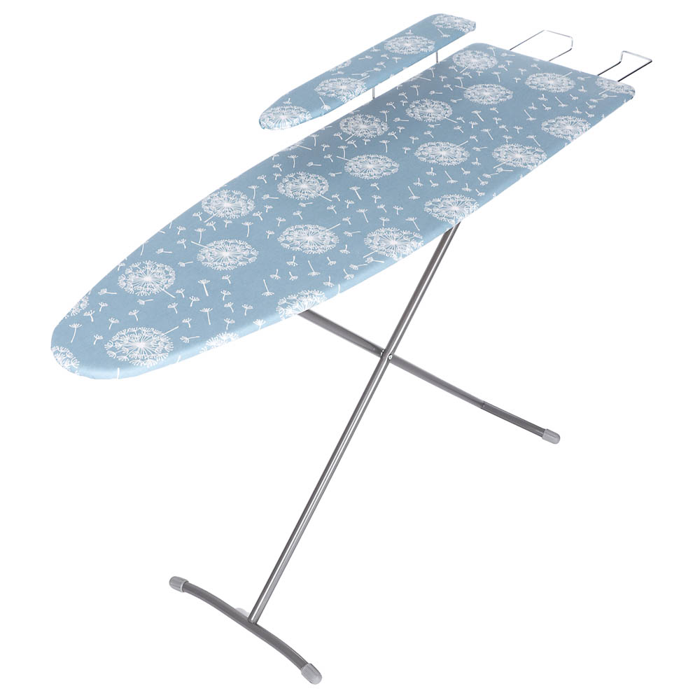 VETTA Доска гладильная ДСП, 1120х350х80(ДхШхВ)мм,выдвиж.подставка п/утюг,подрукавник,удл. 1,6м ДЛ-4, арт.№ 451-108