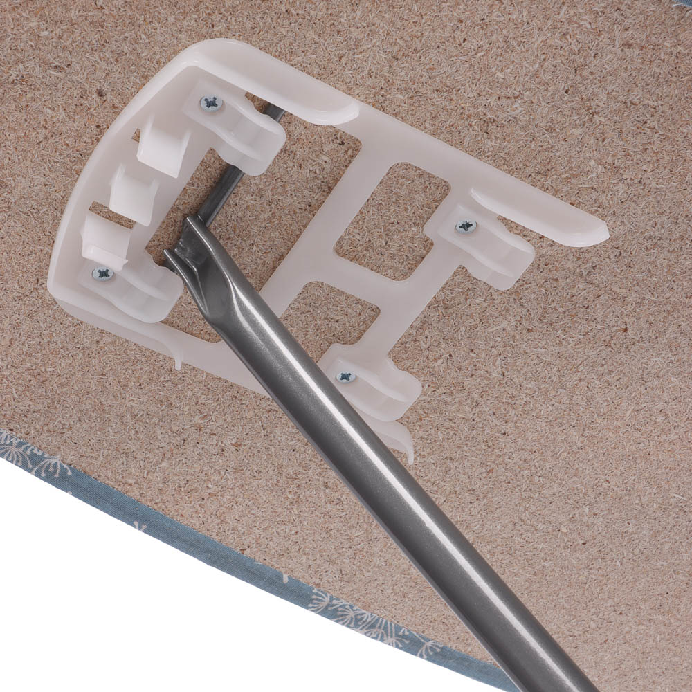 VETTA Доска гладильная ДСП, 1120х350х80(ДхШхВ)мм,выдвиж.подставка п/утюг,подрукавник,удл. 1,6м ДЛ-4, арт.№ 451-108