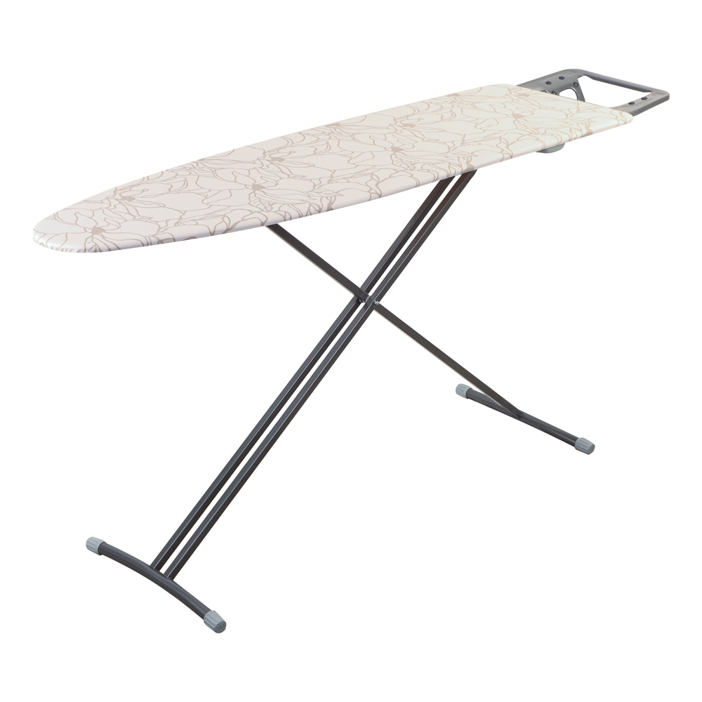 VETTA Доска гладильная 122х35х80см, фанера подставка под утюг с термоустойчивыми вст., удл. 1,6м, Н3, арт.№ 451-109