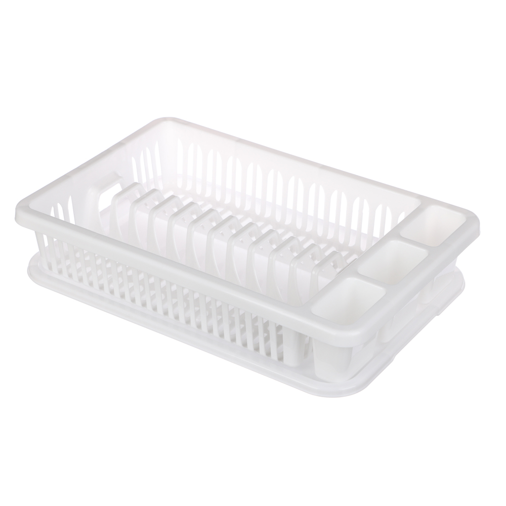 Сушилка для посуды, пластик, цвет белый, арт.№ 485-180