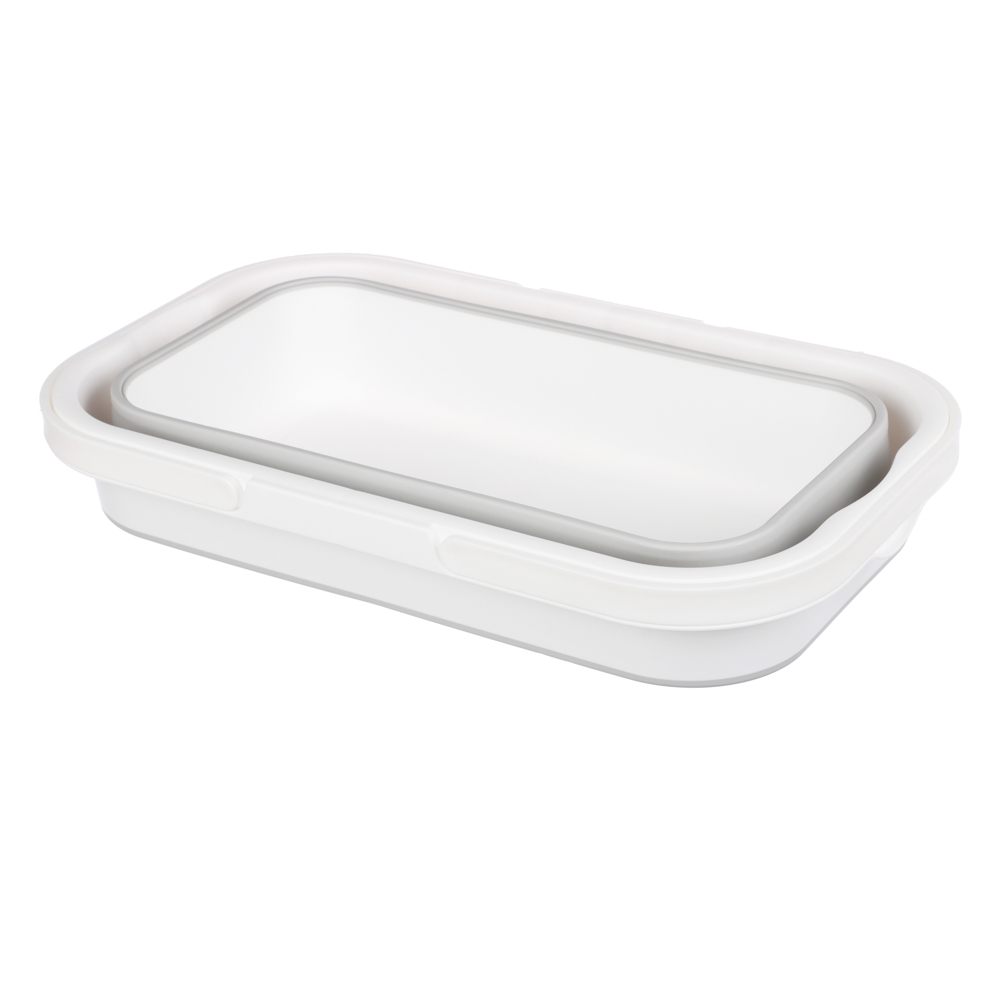 Ведро ФЛЕКС 16л прямоугольное складное, смоки, М 2427, арт.№ 407-090