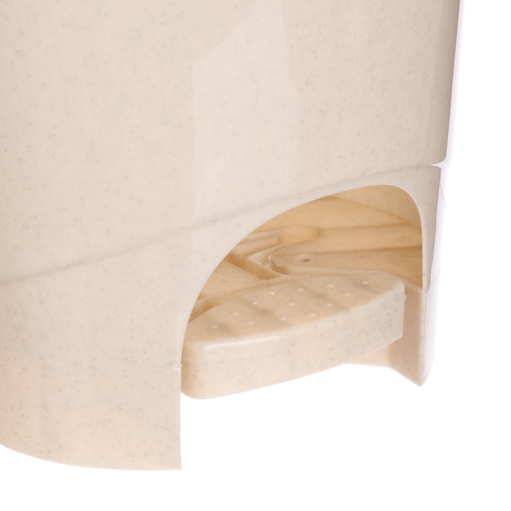 Контейнер для мусора с педалью 7л, бежевый мрамор, М 2890, арт.№ 407-092