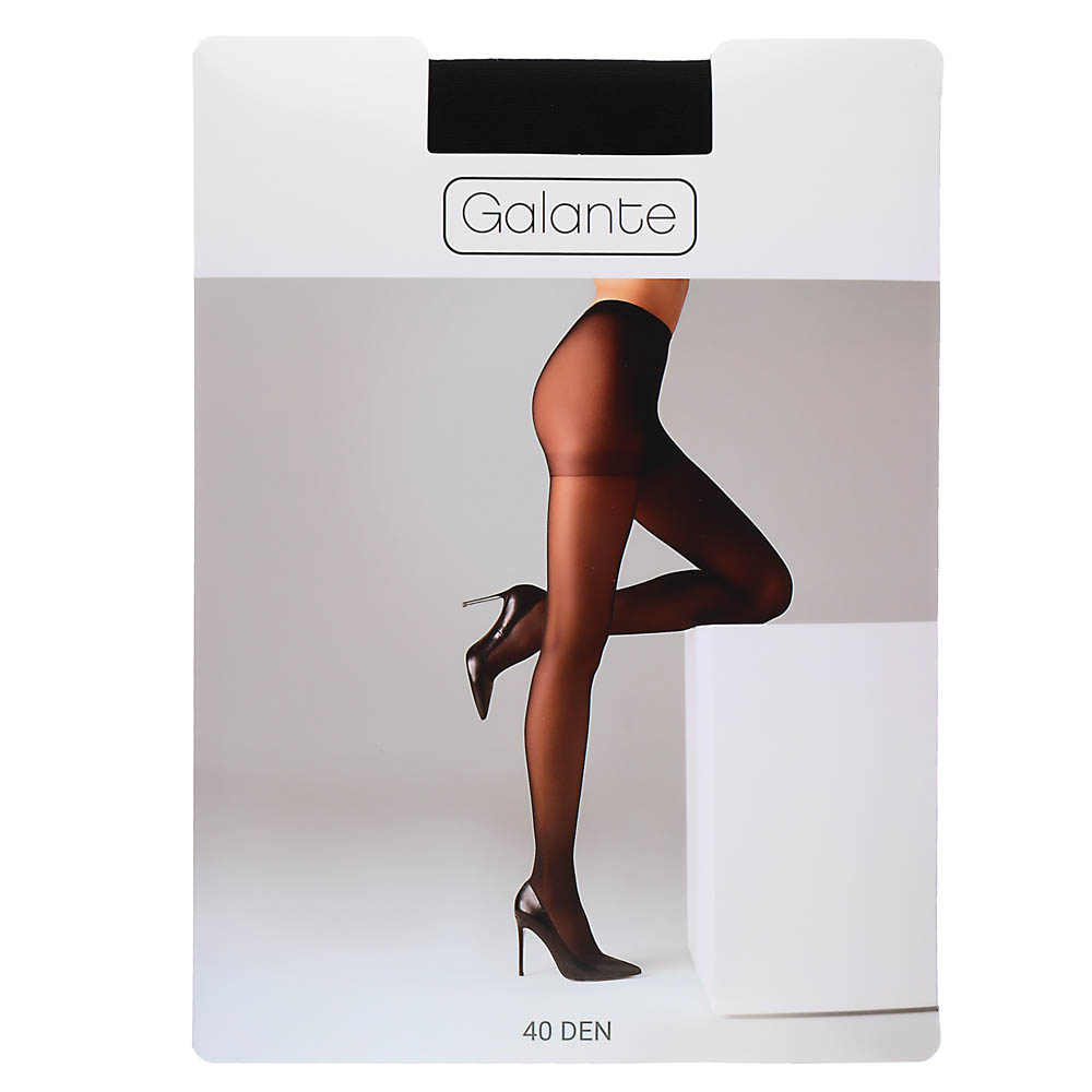 GALANTE Колготки 40 DEN с шортиками, 85% полиамид, 15% эластан, размер 1/2,3,4, цвет черный, арт.№ 312-435