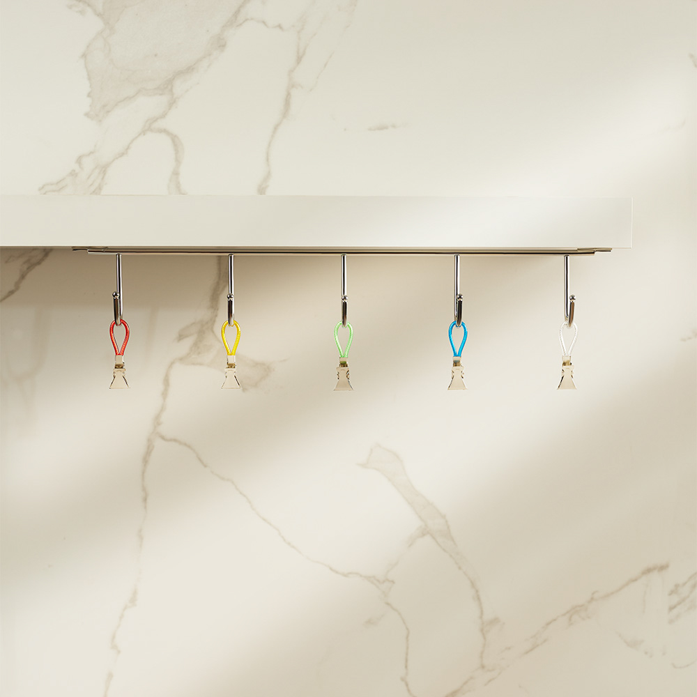 Держатели для полотенец тм VETTA, сталь Q195, ПВХ, нейлон, 5шт, арт.№ 444-147