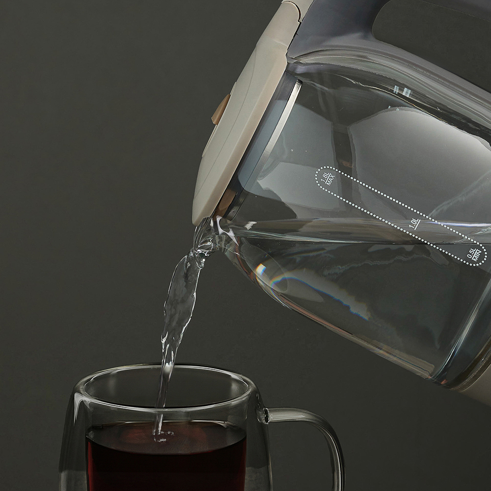 LEBEN Чайник электрический со стеклянной колбой, 1850 Вт, 1,7л, арт.№ 291-086