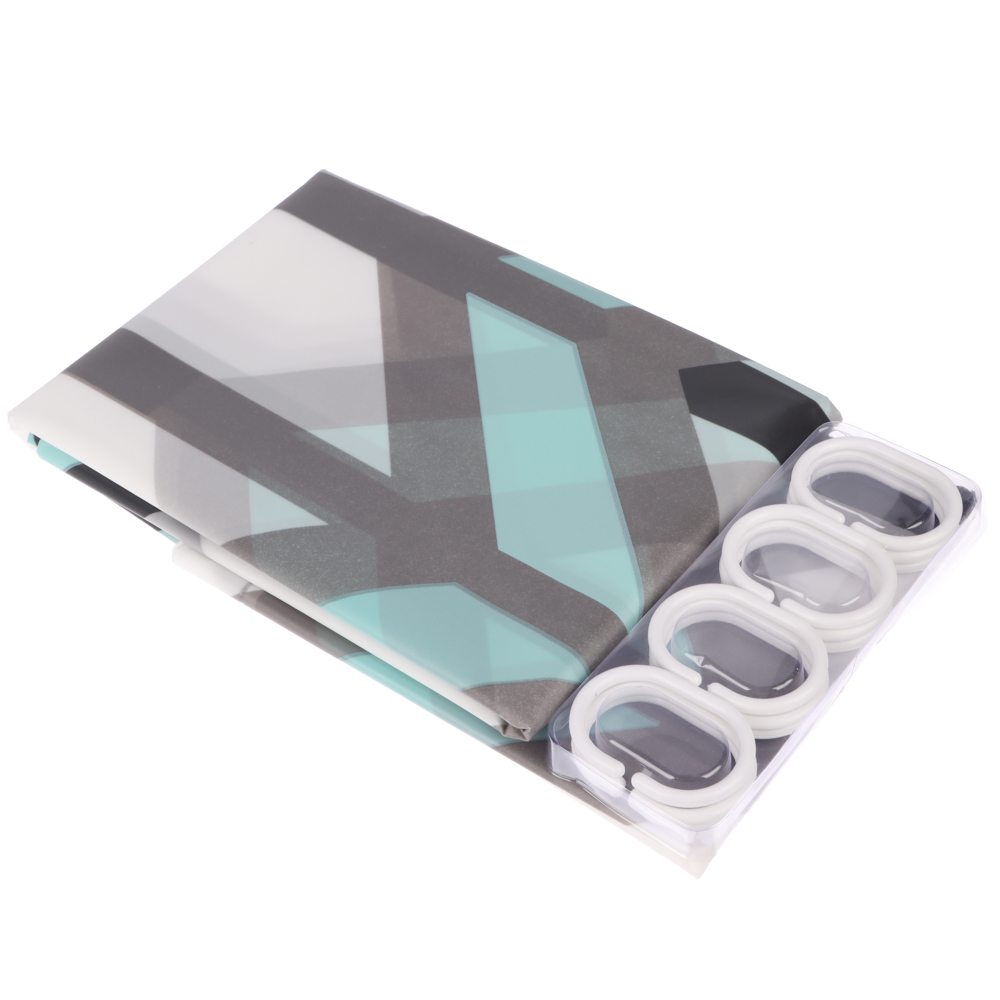 Штора для ванной тм VETTA Scandi, ПЕВА 80 г/м2, 180x180 см, 4 дизайна, арт.№ 461-538