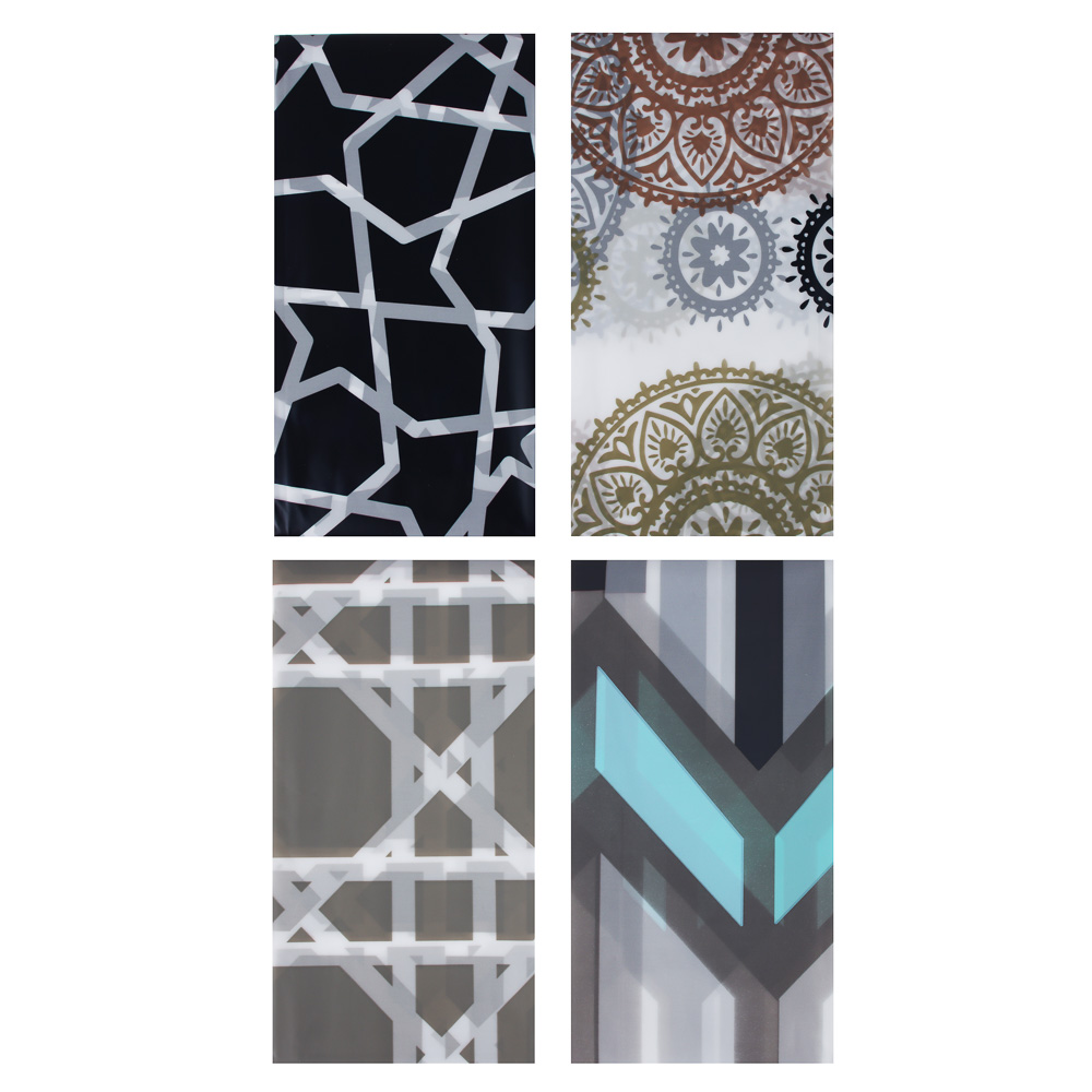 Штора для ванной тм VETTA Scandi, ПЕВА 80 г/м2, 180x180 см, 4 дизайна, арт.№ 461-538