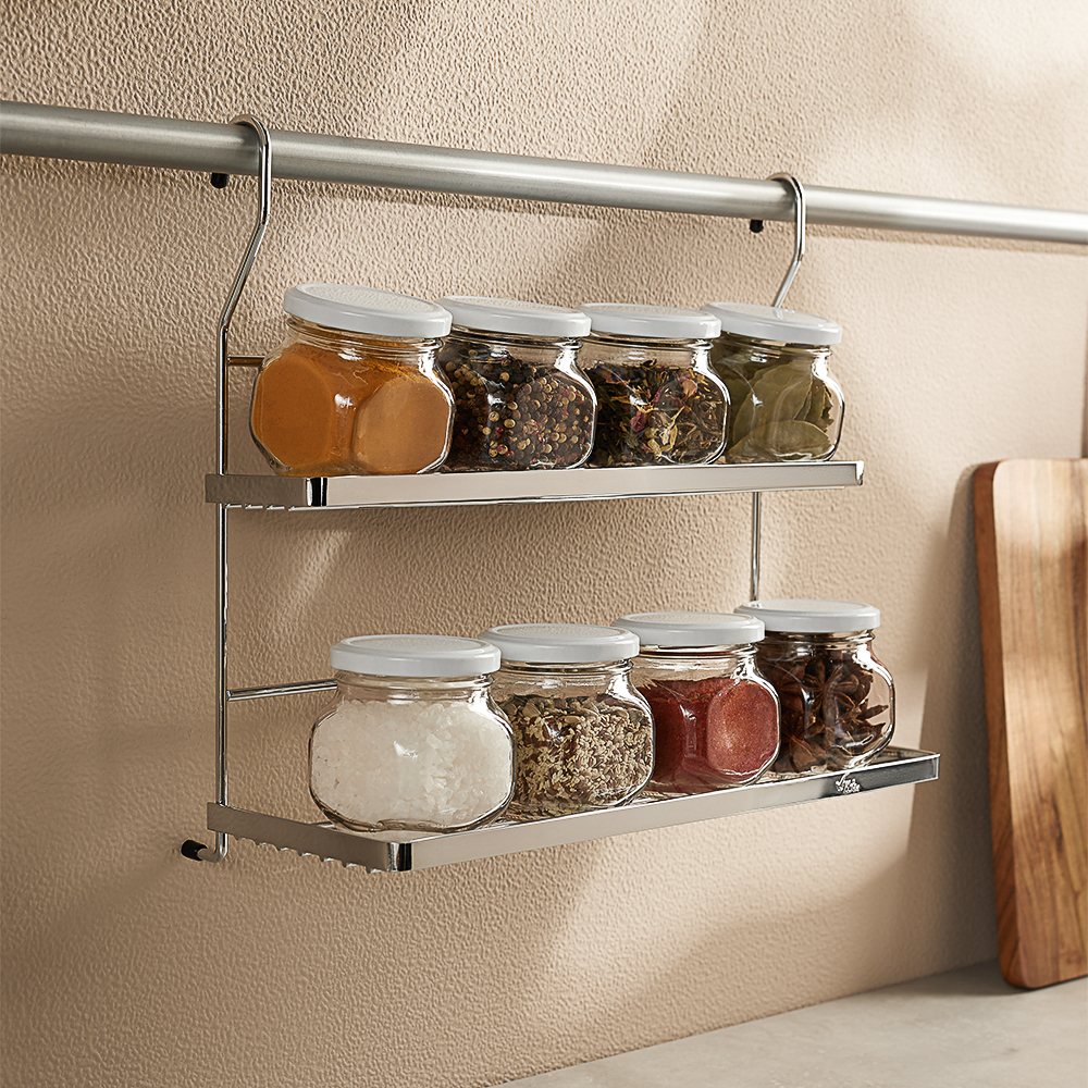 VETTA Полка для специй двойная 35x14,5x32см, CWJ203B, арт.№ 481-168