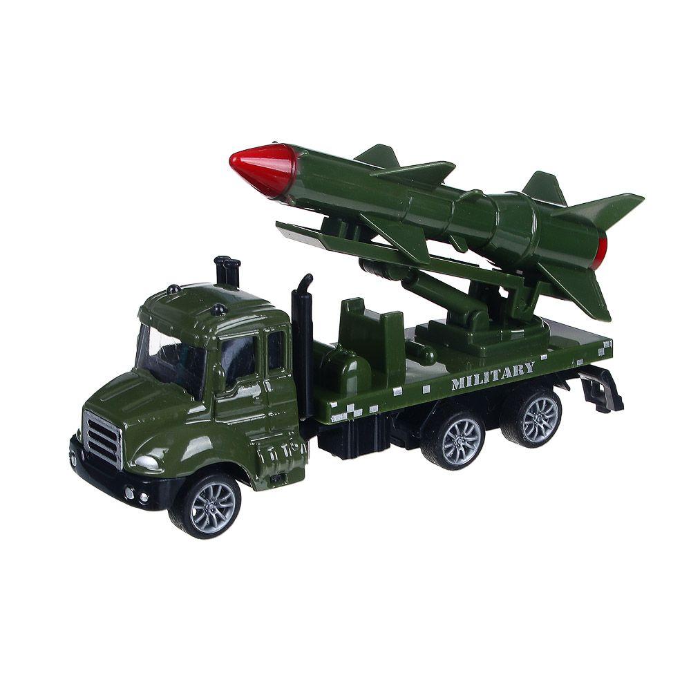 ИГРОЛЕНД Машина в виде военной техники, инерция, ABS, металл, 11,2x4,3x5,3см, 3 дизайна, арт.№ 292-258