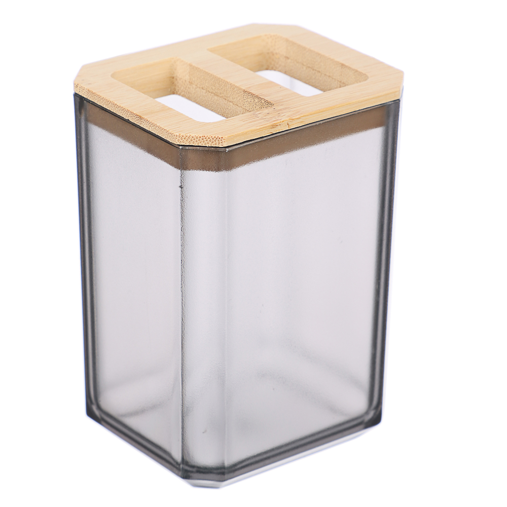 VETTA Стакан для зубных щеток и пасты "Токио", полистирол, бамбук, арт.№ 463-304