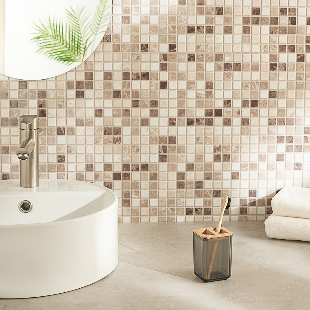 VETTA Стакан для зубных щеток и пасты "Токио", полистирол, бамбук, арт.№ 463-304