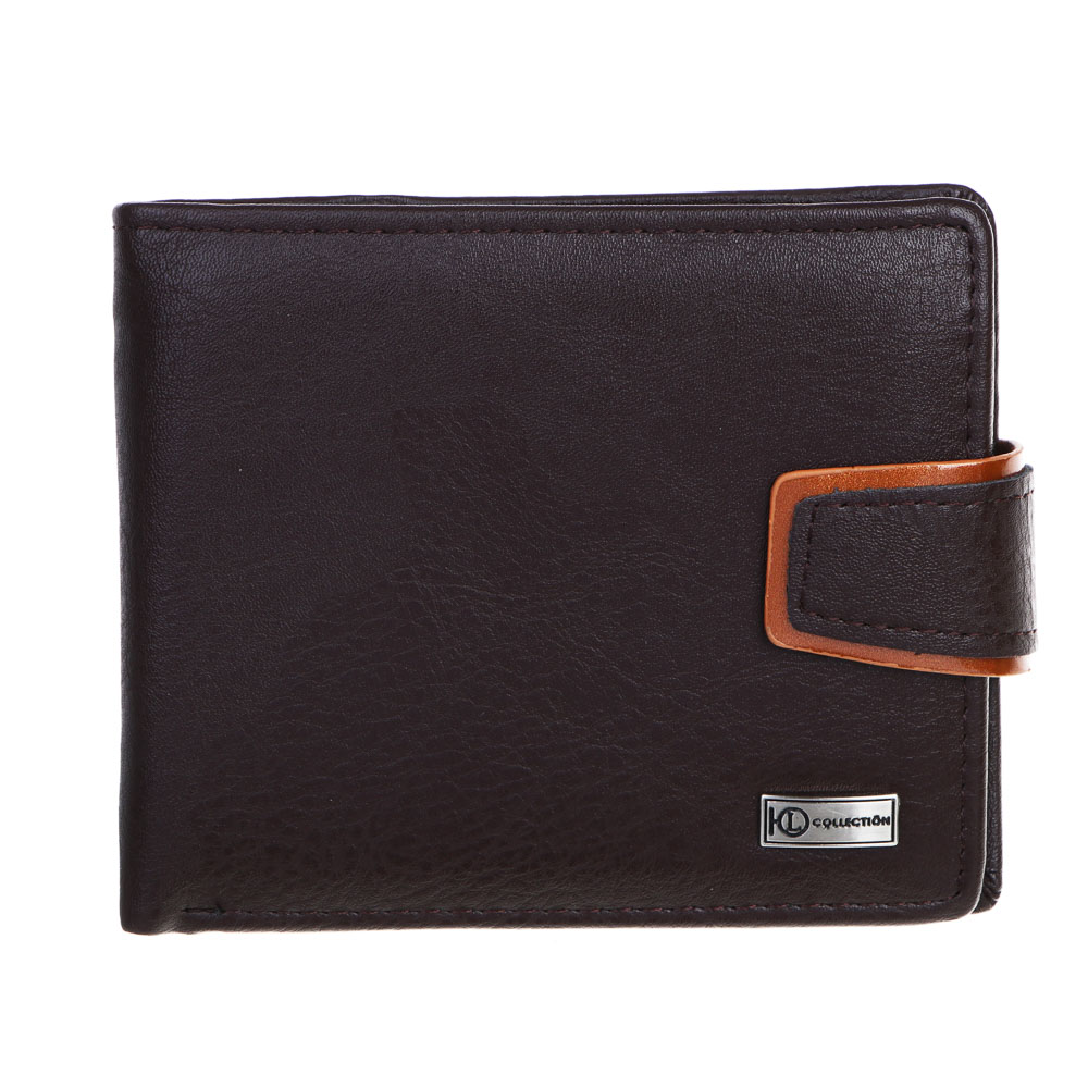 ЮL Портмоне мужское, искусств.кожа, 11,5х9,5х1см, 3 дизайна, 2 цвета, MW2016-03, арт.№ 303-650