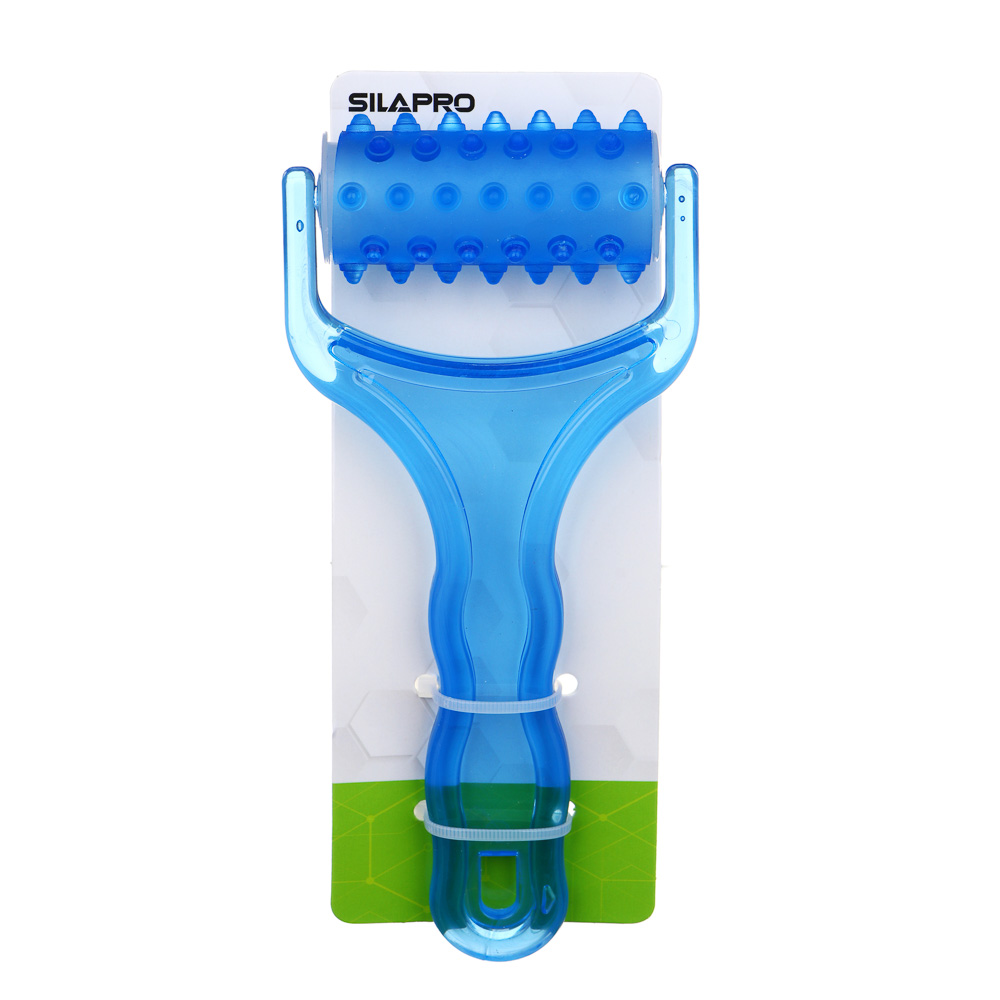 SILAPRO Массажер роликовый, 18.5x8.5x3см, PP, TPE, 3 цвета, арт.№ 192-020