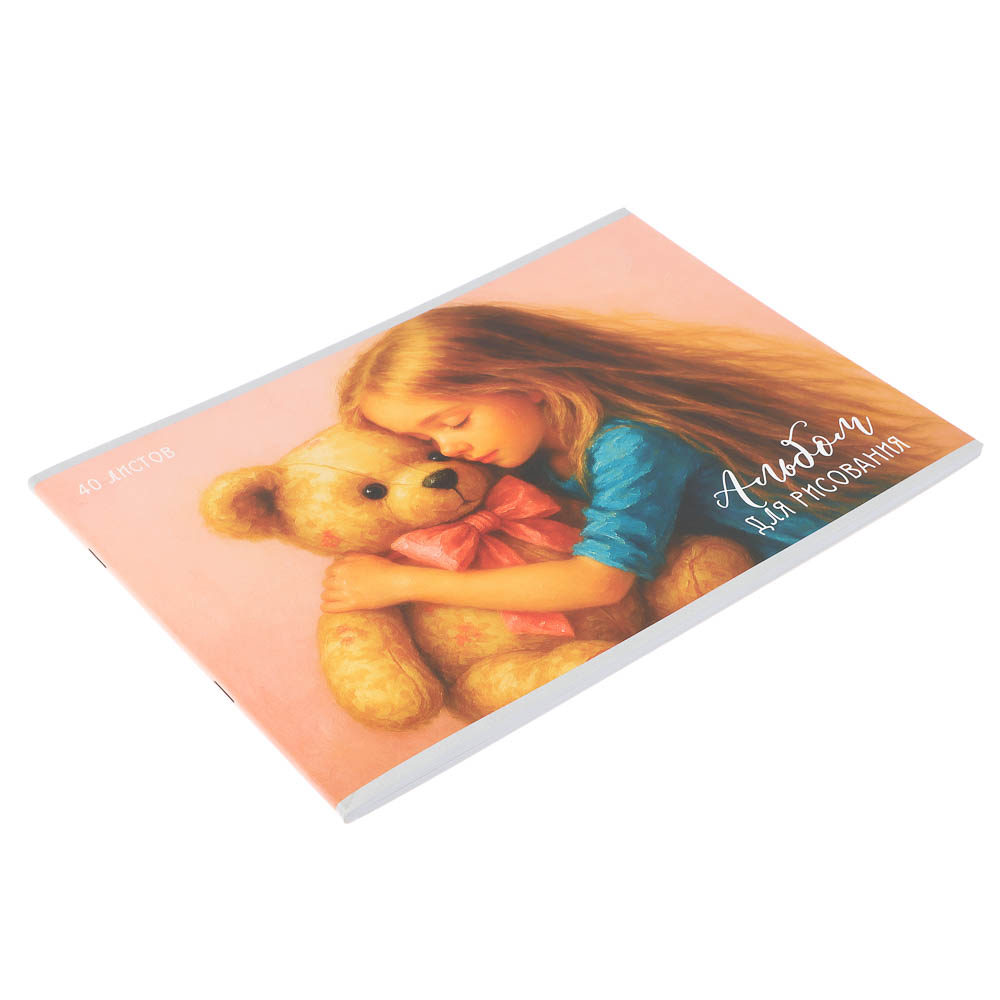 Альбом для рисования ClipStudio A4 40л., офсет 90г/м2, обл. картон, скрепка, 4 дизайна, арт.№ 515-066