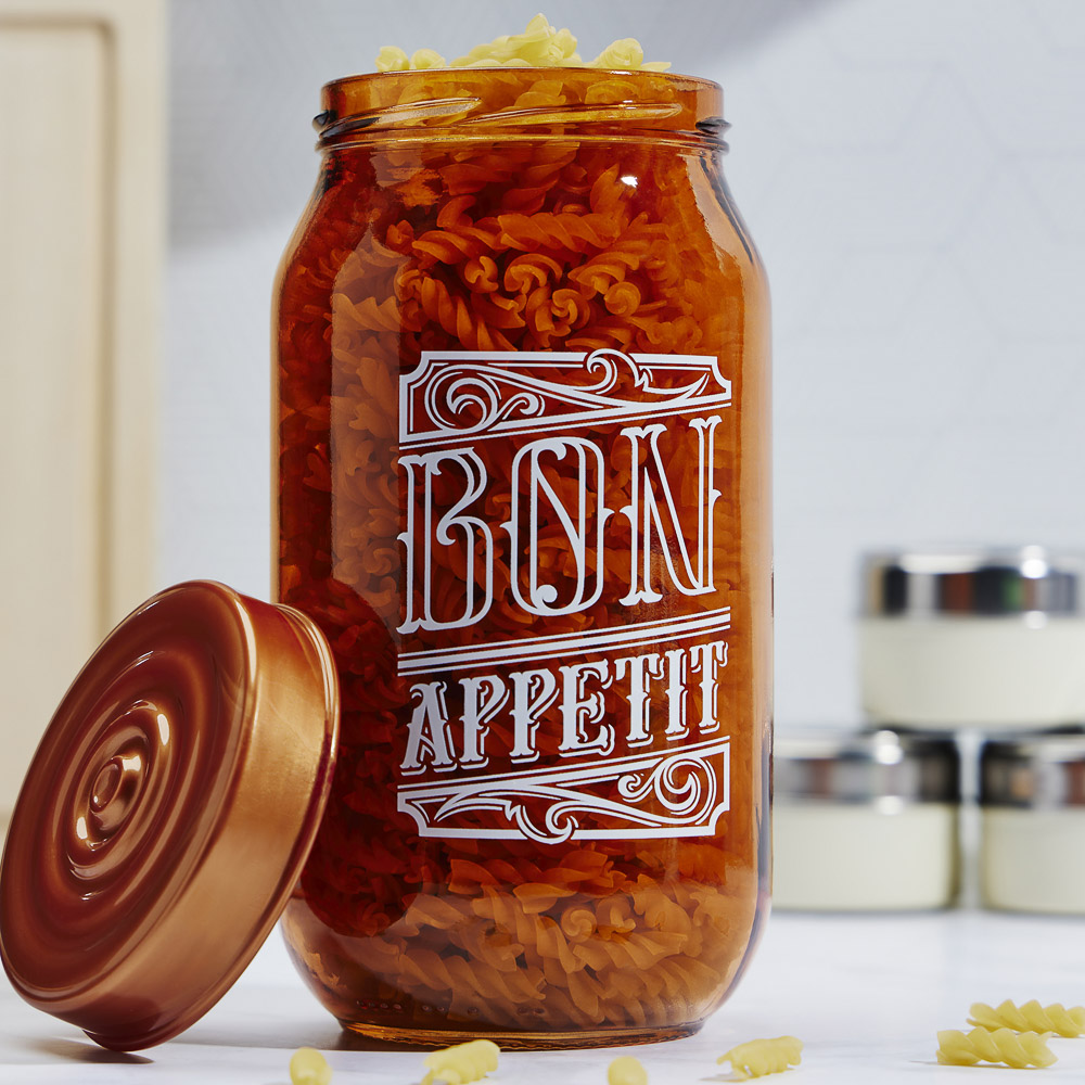 HEREVIN Охра Банка для сыпучих продуктов, стекло, 1000мл, 172541-819, арт.№ 828-306