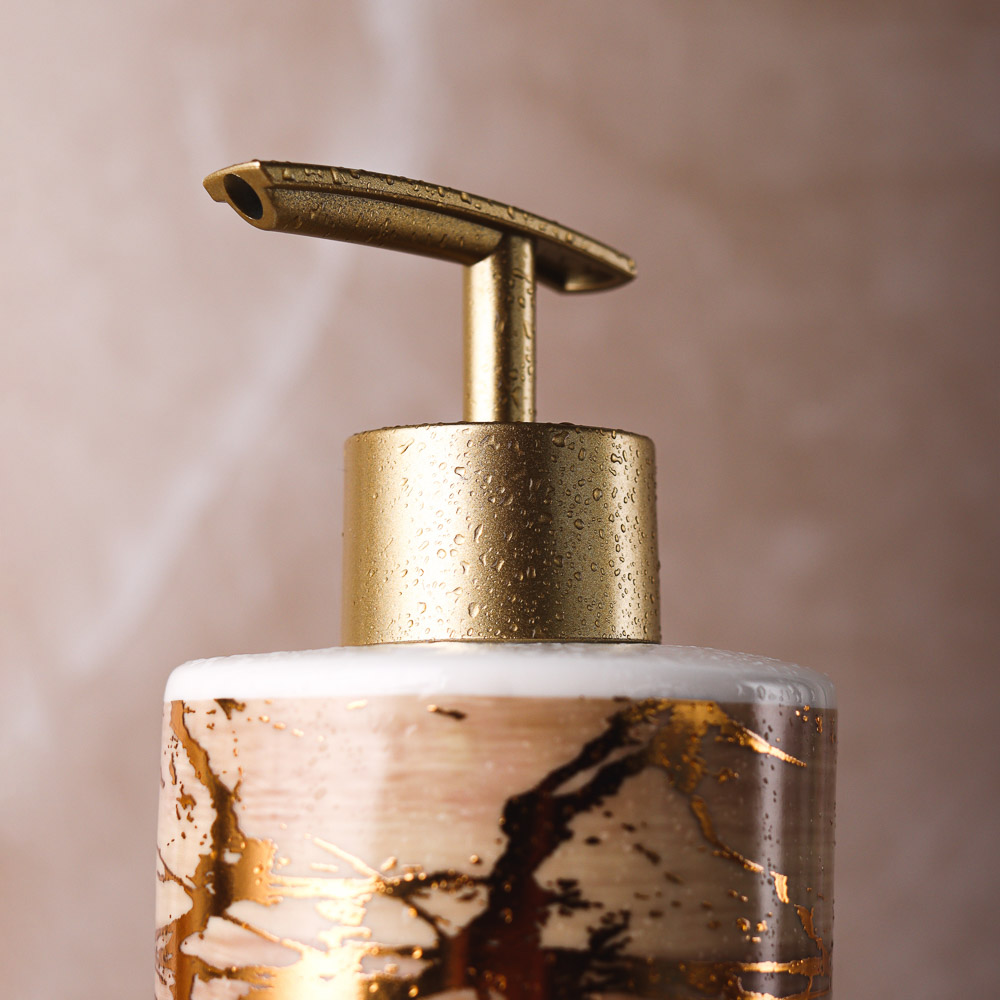 VETTA Дозатор для жидкого мыла "Золотая лира", керамика, 2 диз., арт.№ 463-927