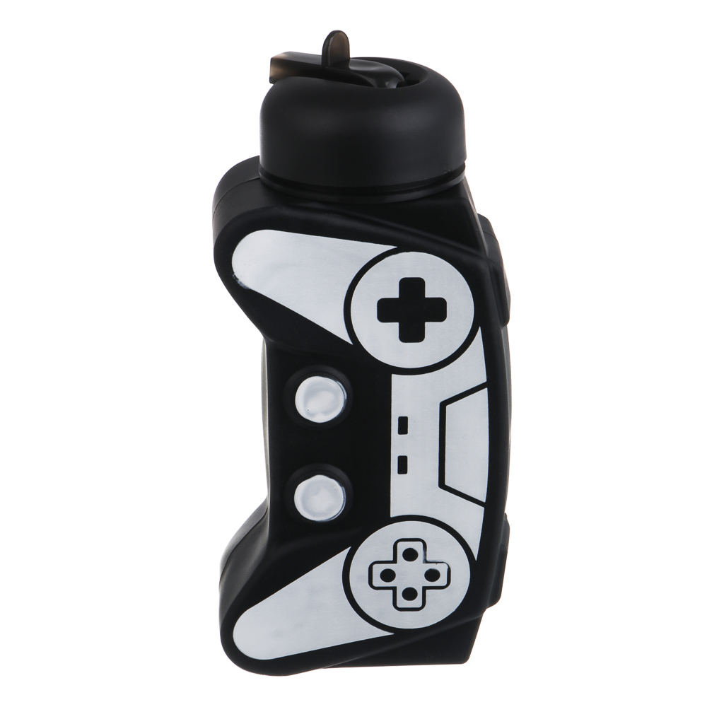 Бутылка для воды тм LADECOR "Джойстик", 600 мл, силикон, 2 вида, арт.№ 531-114