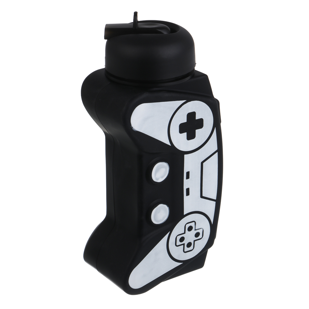 Бутылка для воды тм LADECOR "Джойстик", 600 мл, силикон, 2 вида, арт.№ 531-114