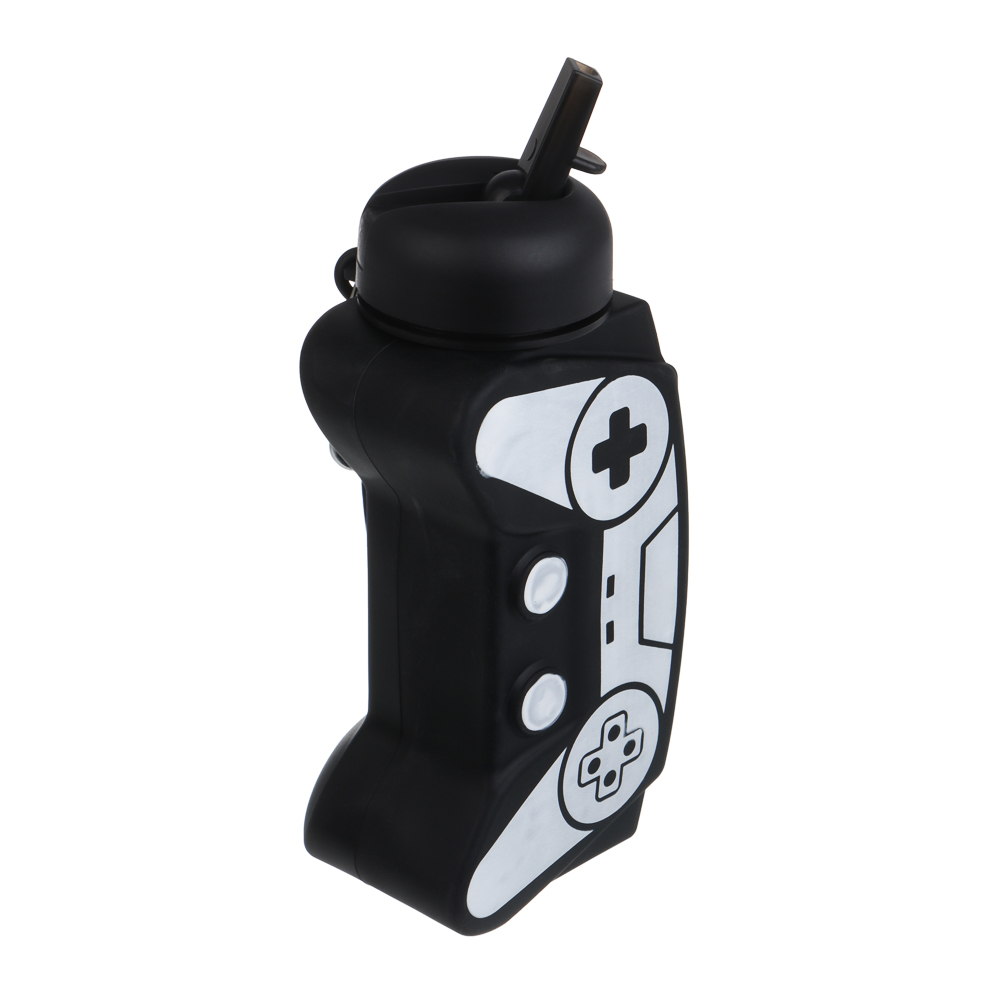 Бутылка для воды тм LADECOR "Джойстик", 600 мл, силикон, 2 вида, арт.№ 531-114