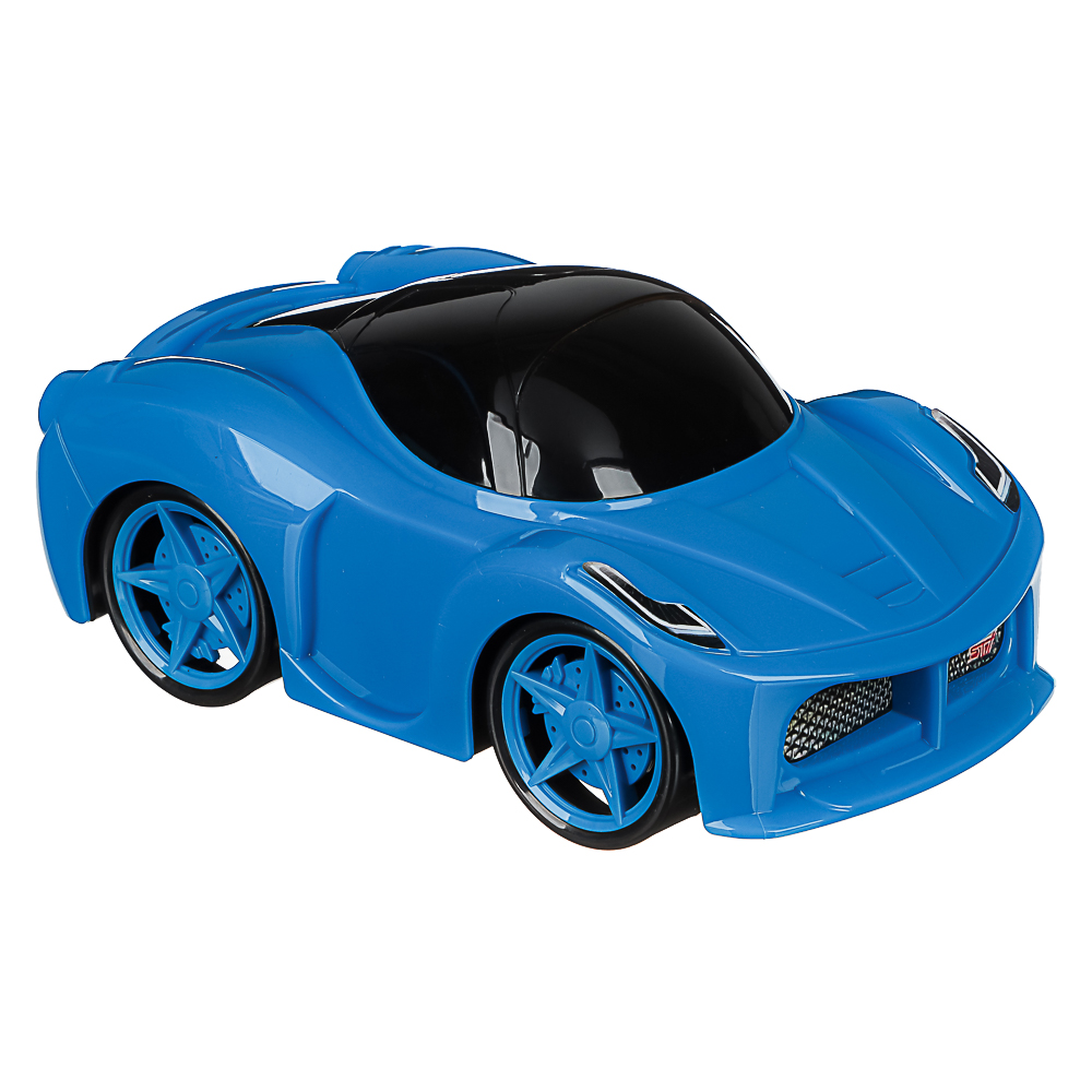 ИГРОЛЕНД Машинка гонщика игрушечная, пластик, 21,5х12х9 см, 5 дизайнов, для детей 3+, арт.№ 292-471