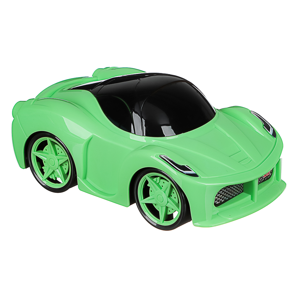 ИГРОЛЕНД Машинка гонщика игрушечная, пластик, 21,5х12х9 см, 5 дизайнов, для детей 3+, арт.№ 292-471