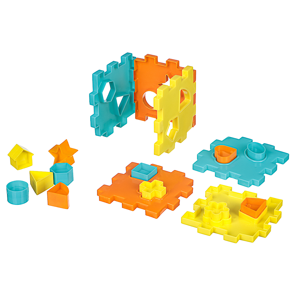 ИГРОЛЕНД Конструктор игрушка для детей 3+ 10,5x10,5x10,5см, пластик, арт.№ 430-142